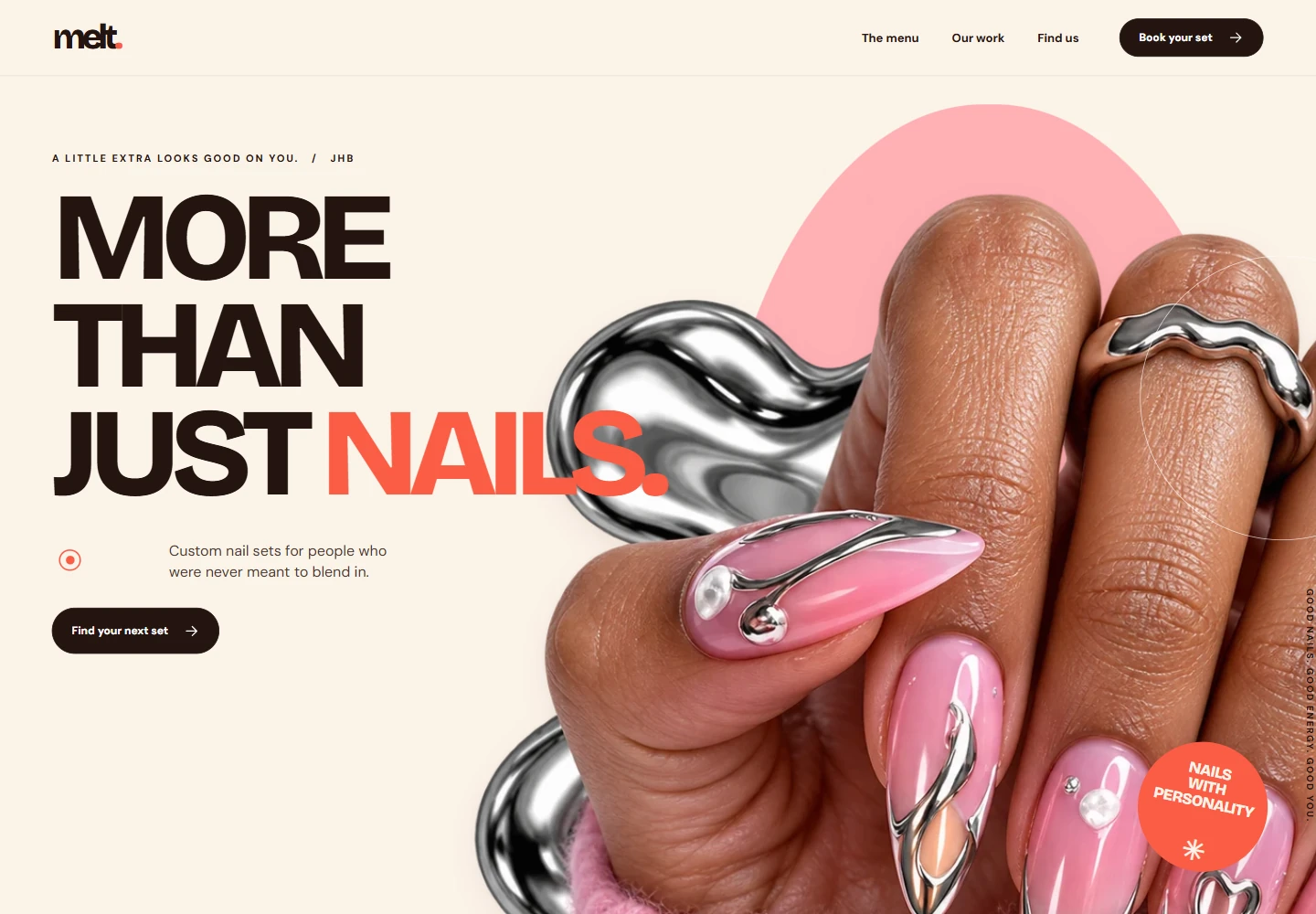 Melt Atelier studios website preview